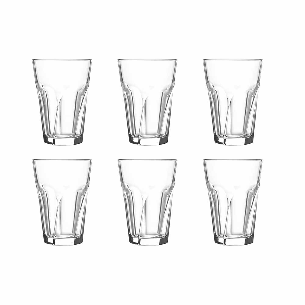 طقم 6 كوب Beverage ليبي 355 مل - زجاج