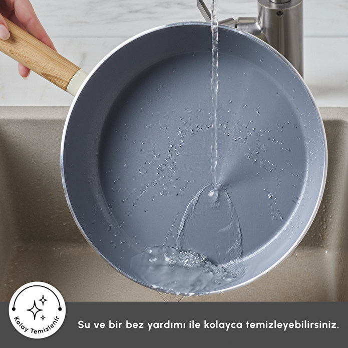Karaca x Refika Swiss Crystal Wood Pan Pan Set - Creamy 