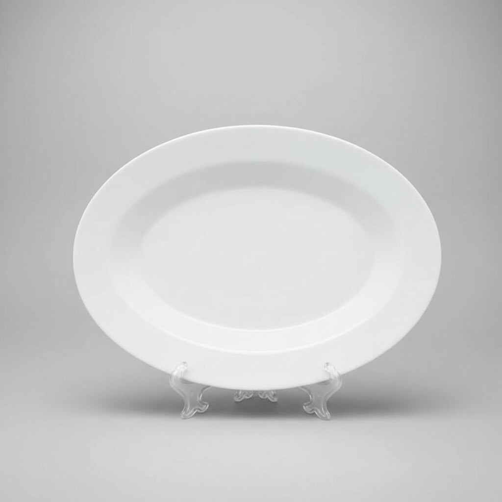 بيور سيرفيس ميلامين بيضاوى مقاس 41 سم - أبيض