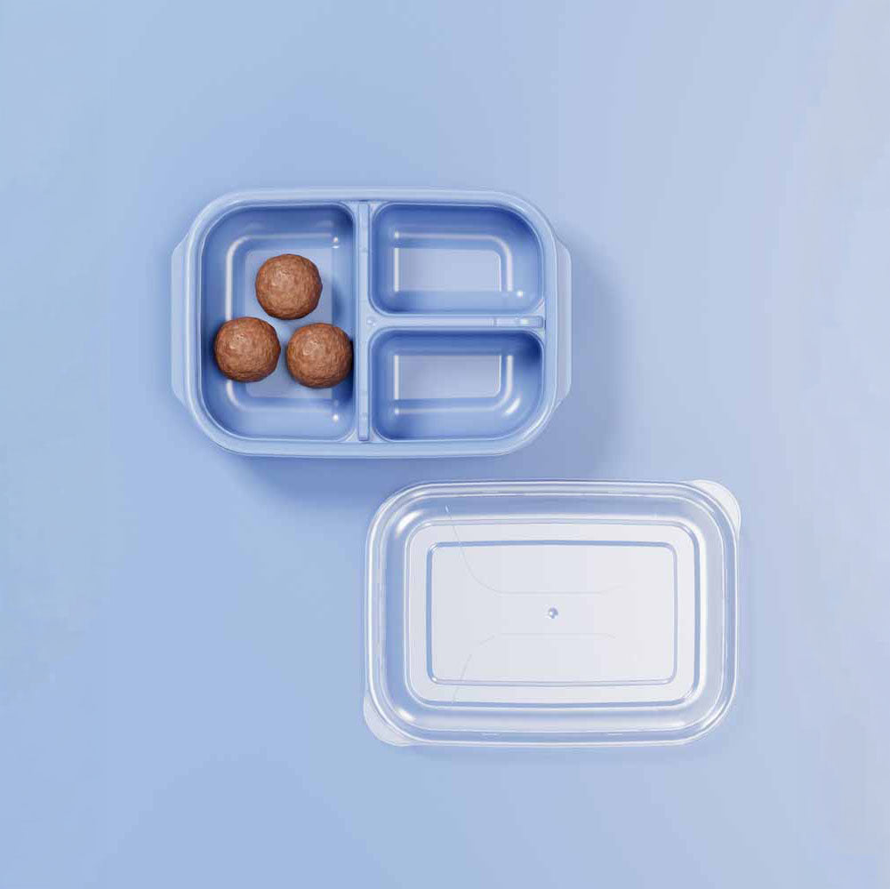 Dunya Easy Keep Plastic Storage Container Division Rectangular 1700 ml