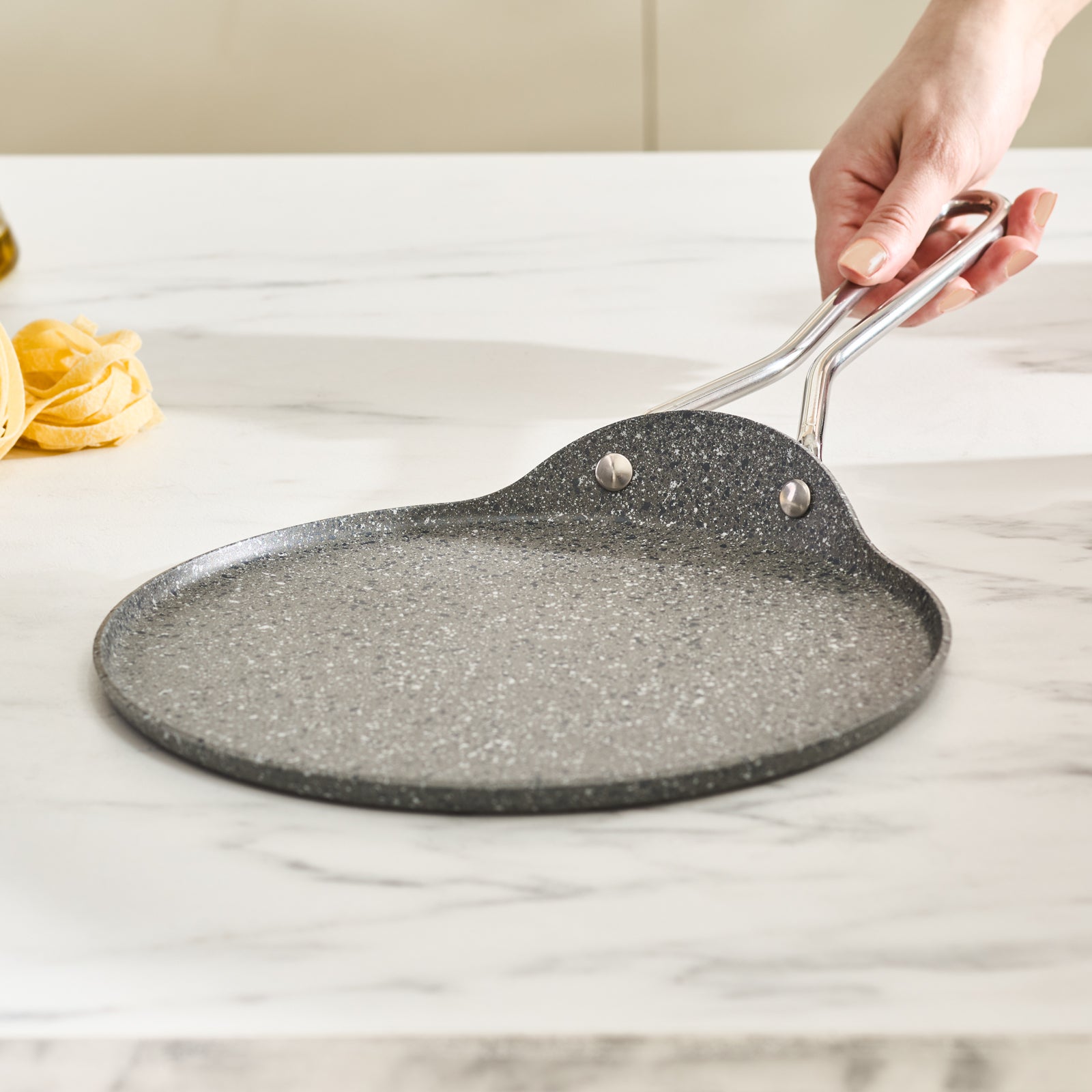 Karaca Salvador Biogranite Crepe Pan 24 Cm - Gray
