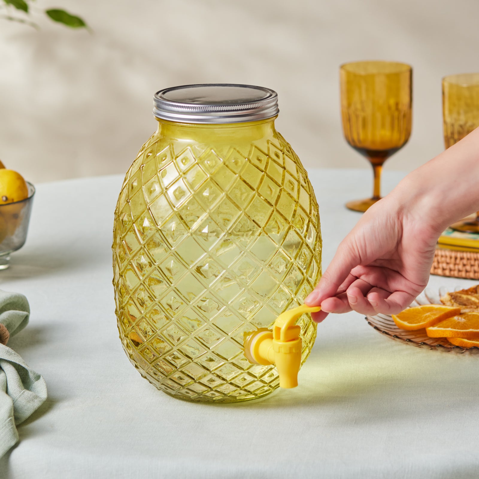 كاراجا ديسبنسر بغطاء 4650مل - اصفر
