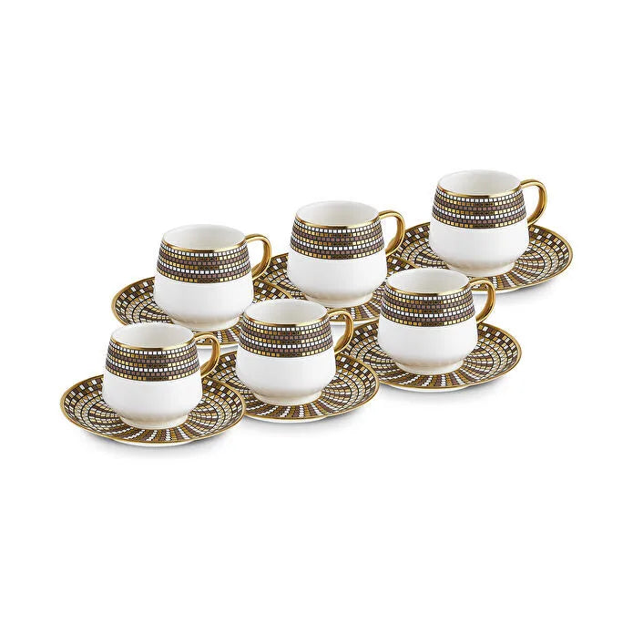 Karaca Belgin 6-Piece Coffee Cup Set 90 ml - Multicolor