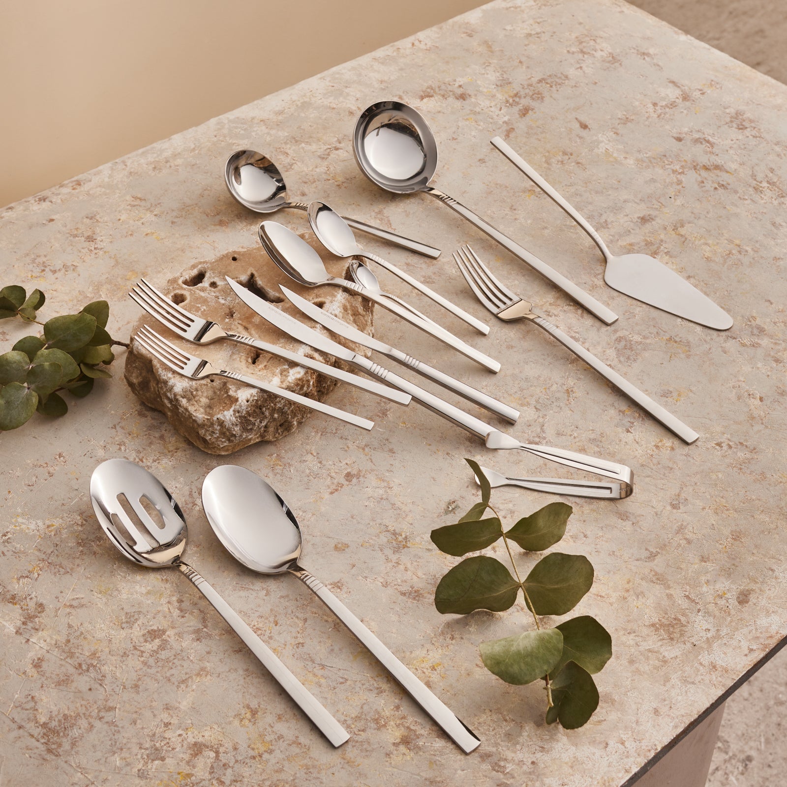 Karaca Nil 91Piece Stainless Steel Cutlery Set - Silver