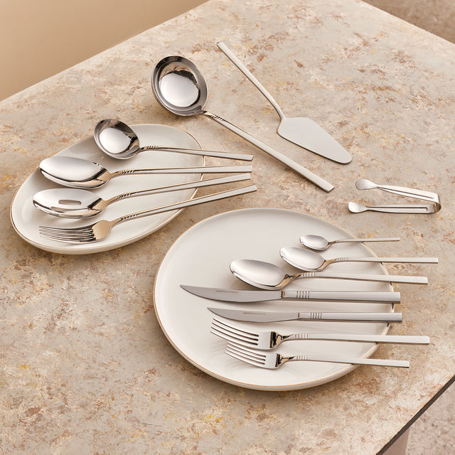 Karaca Nil 91Piece Stainless Steel Cutlery Set - Silver