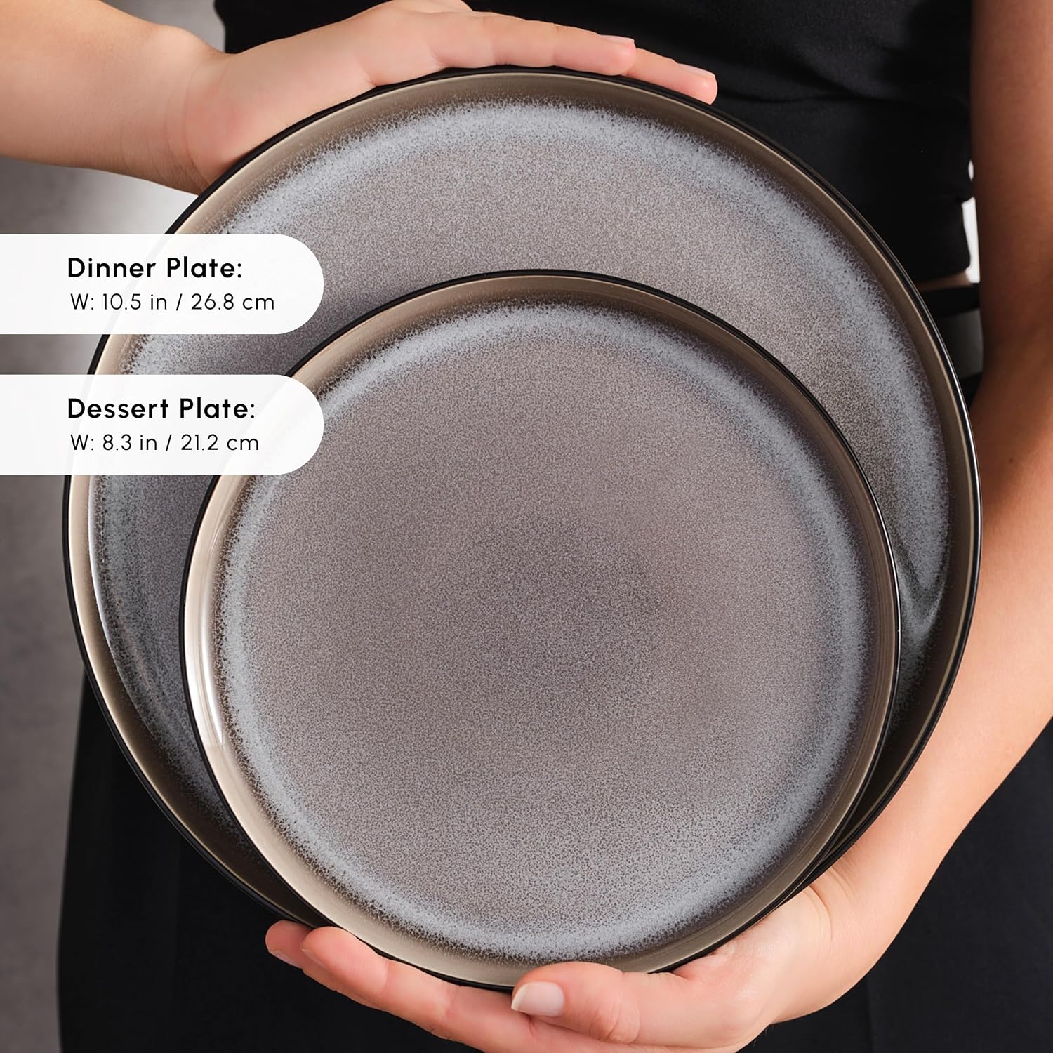 Karaca Earth Collection Mercure Reactive Glaze 59-Piece Dinner Set -Multicolor