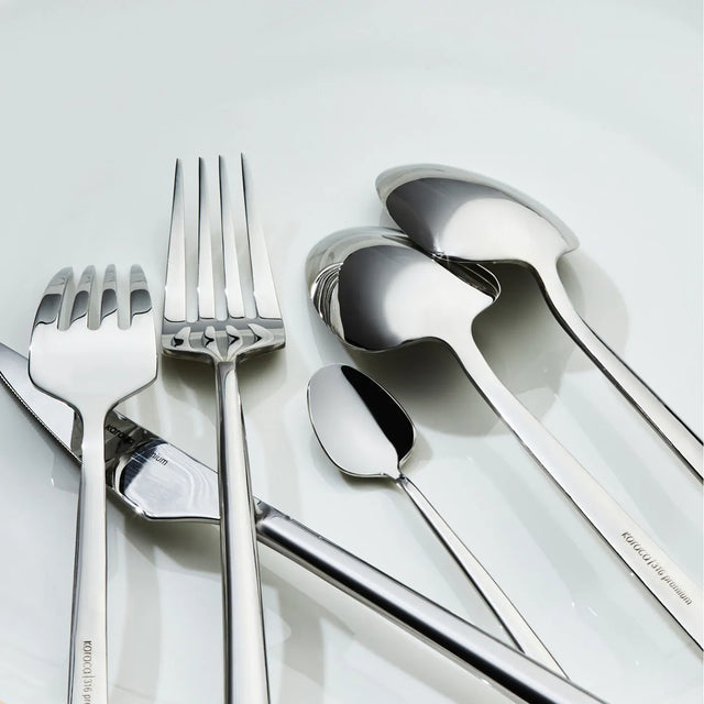 Karaca Stark Premium 84 Piece Cutlery Set 18/10 Stainless Steel - Silver