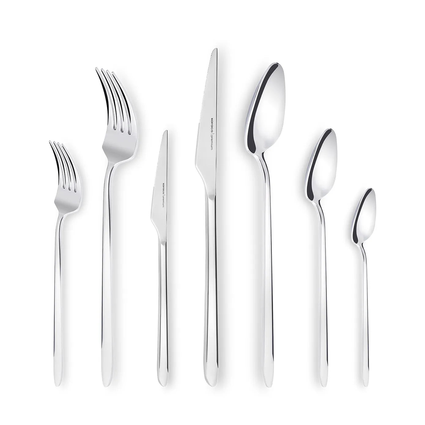 Karaca Stark Premium 84 Piece Cutlery Set 18/10 Stainless Steel - Silver