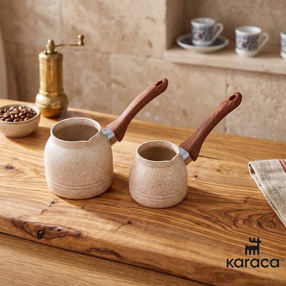 كاراجا طقم كنك 2 قطع جرانيت - بنى