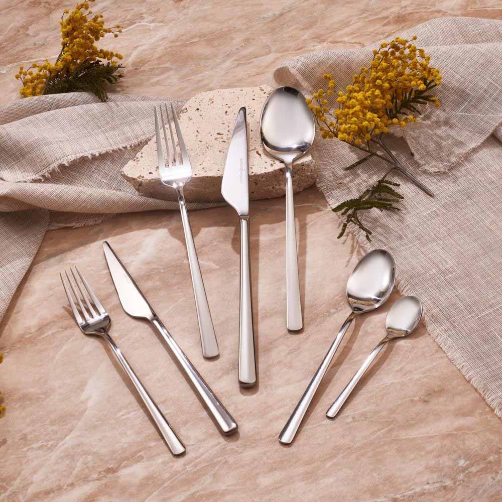 Karaca Serena 84Piece 18/10 Stainless Steel Cutlery Set - Silver