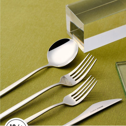 Karaca New Porto Elegance 84 Piece 18/10 Stainless Steel Cutlery Set - Silver
