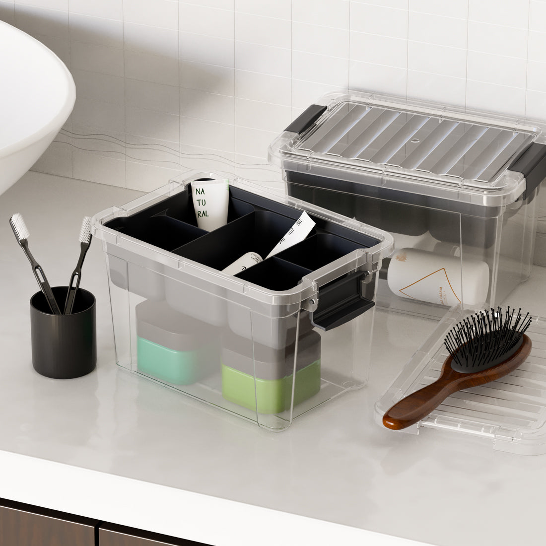 Dunya Lock & Keep Plastic Storage Box 2,25 L -Transparent