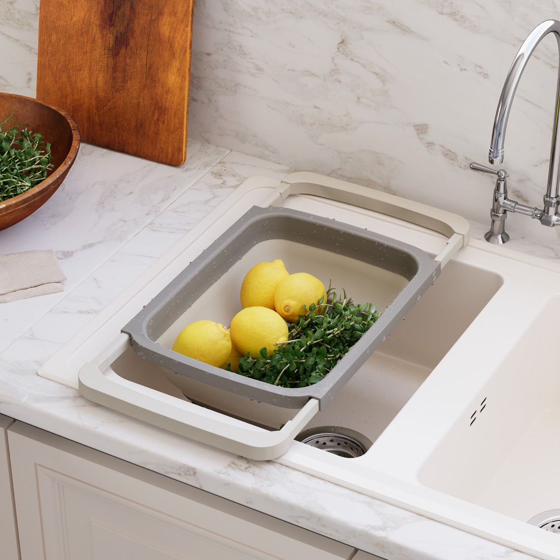 Dunya 6,3 L Adjustable Folding Strainer 