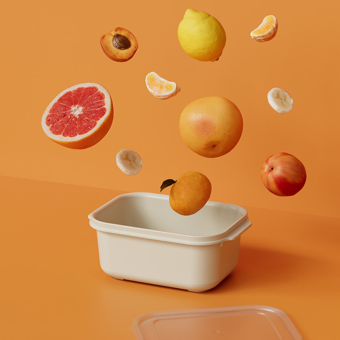 Dunya Easy Keep Plastic Food container Rectangular 2000 ml