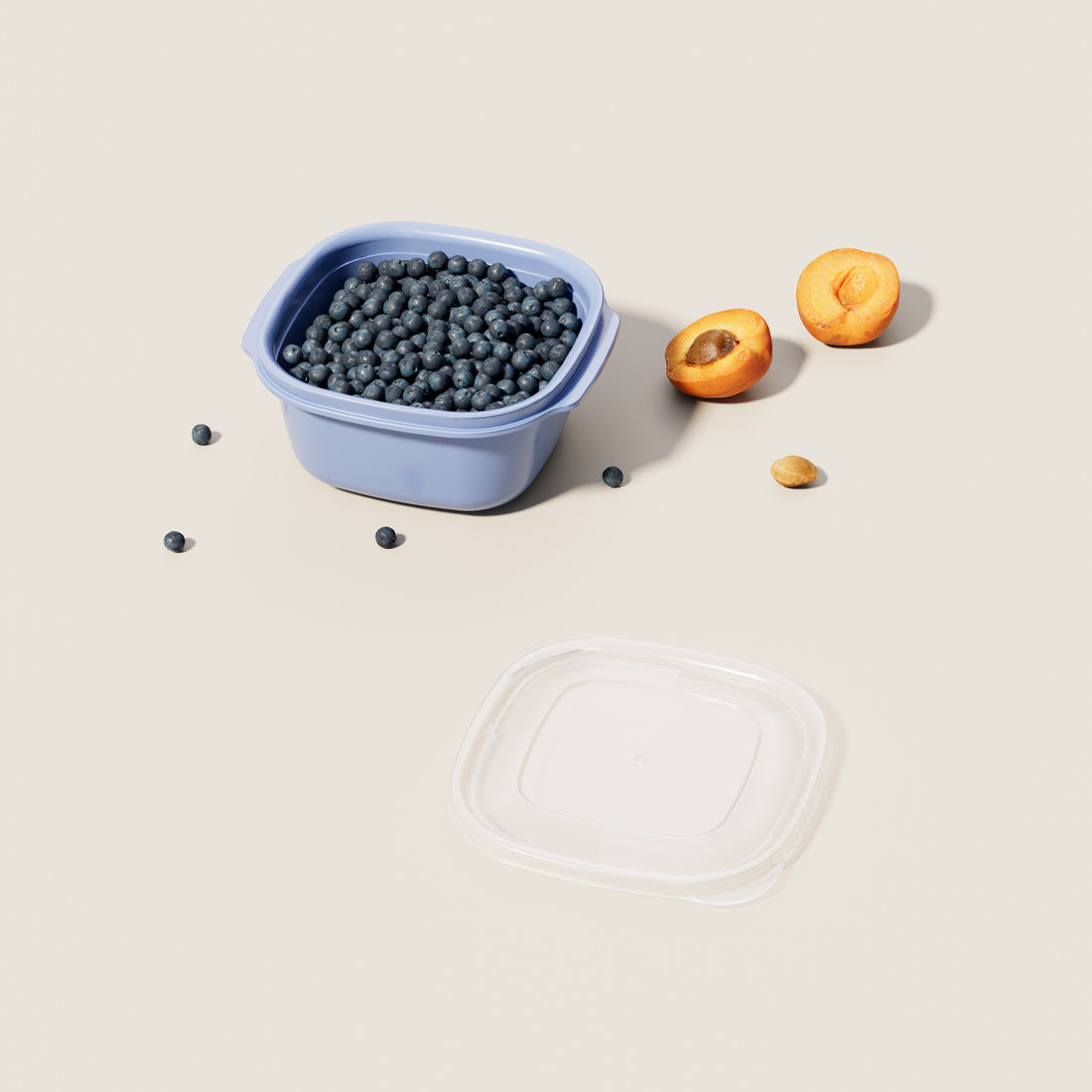 Dunya Easy Keep Plastic Storage Container Square 1100 ml