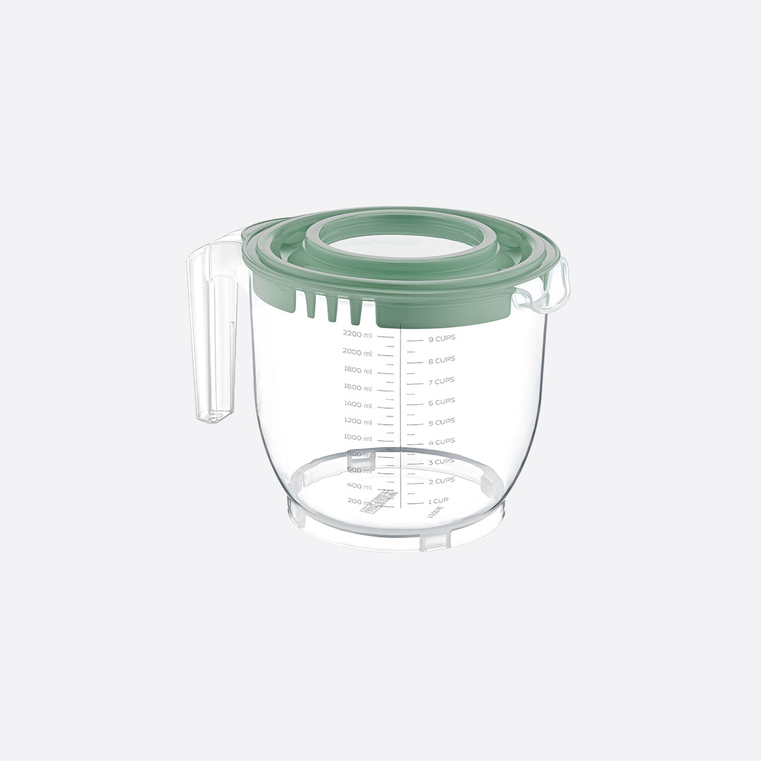 Dunya 2200 ml Measuring Cup with lid