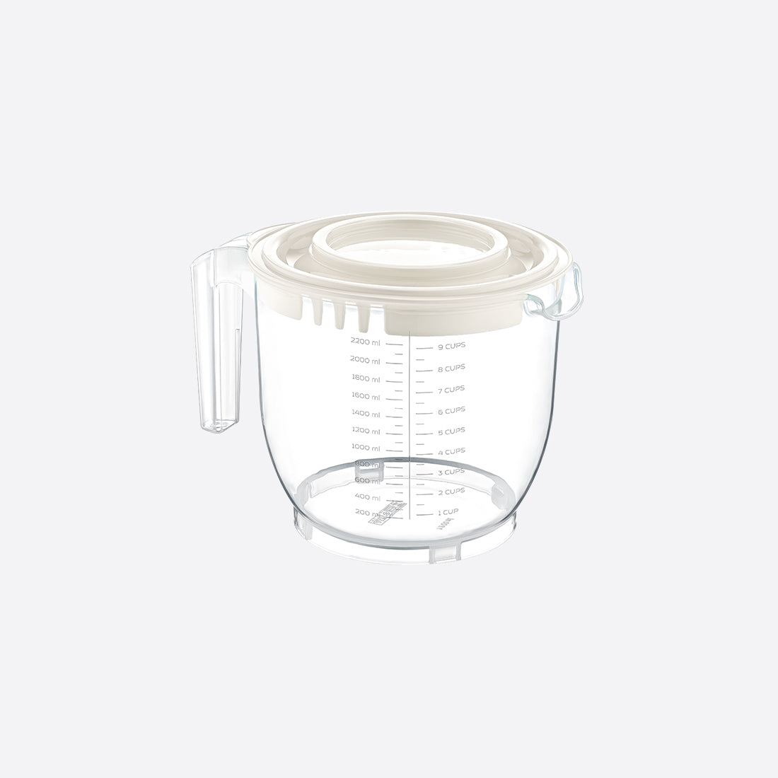 Dunya 2200 ml Measuring Cup with lid