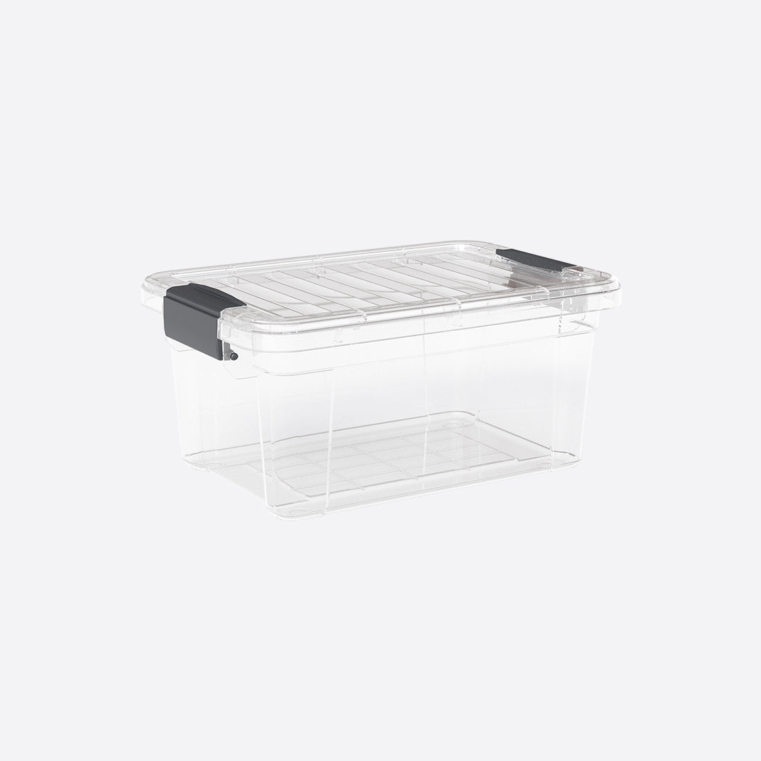 Dunya 6,25 L Rectangular Lock&Keep Box Storage Container - transparent