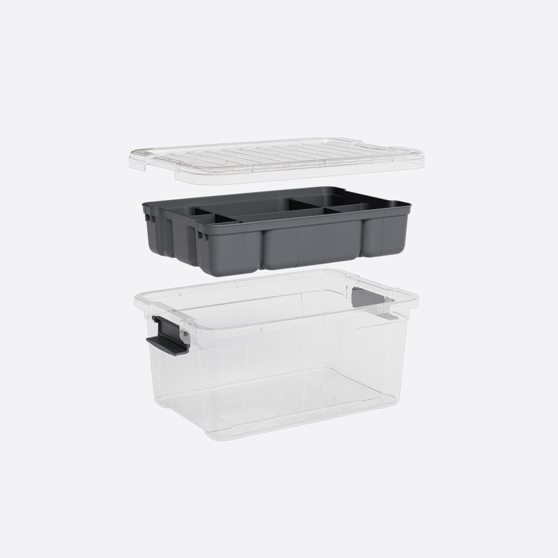 Dunya Lock & Keep Plastic Storage Box 4.25 L - Transparent