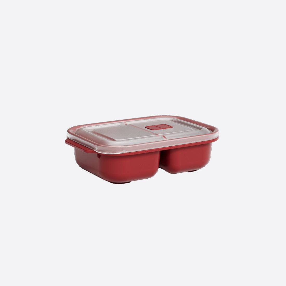 Dunya Heat'N Go Plastic Food container 1200 ml Division Rectangular - Red