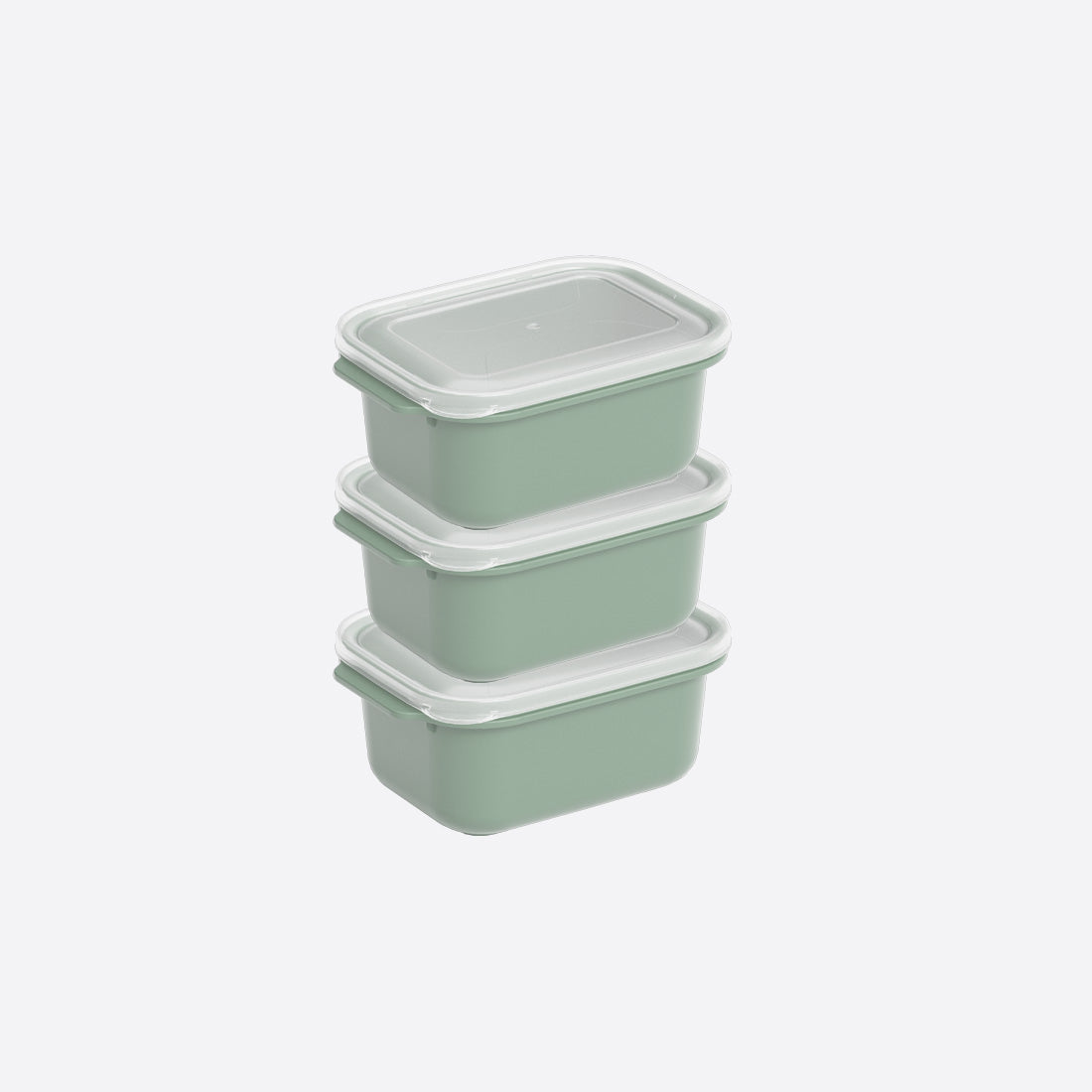 Dunya Easy Keep Plastic Storage Container 3 Pcs (3 x 500 ml) Rectangular Set