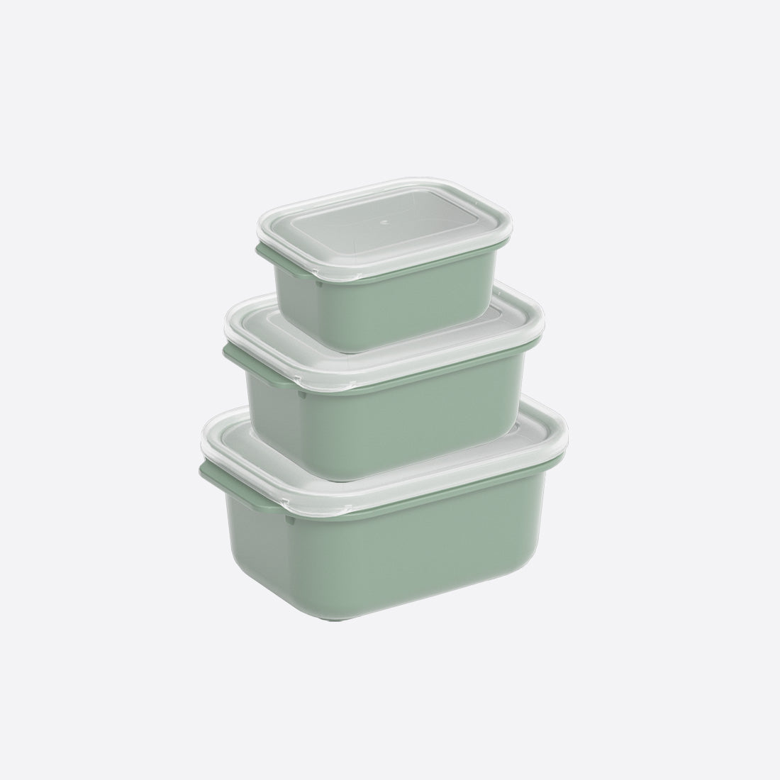 Dunya Easy Keep Plastic Storage Container 3 Pcs (500 x 1000 x 2000 ml) Rectangular Set