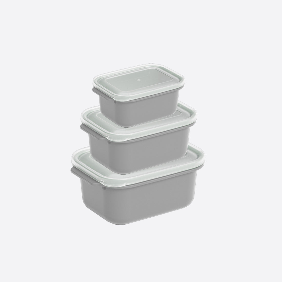Dunya Easy Keep Plastic Storage Container 3 Pcs (500 x 1000 x 2000 ml) Rectangular Set