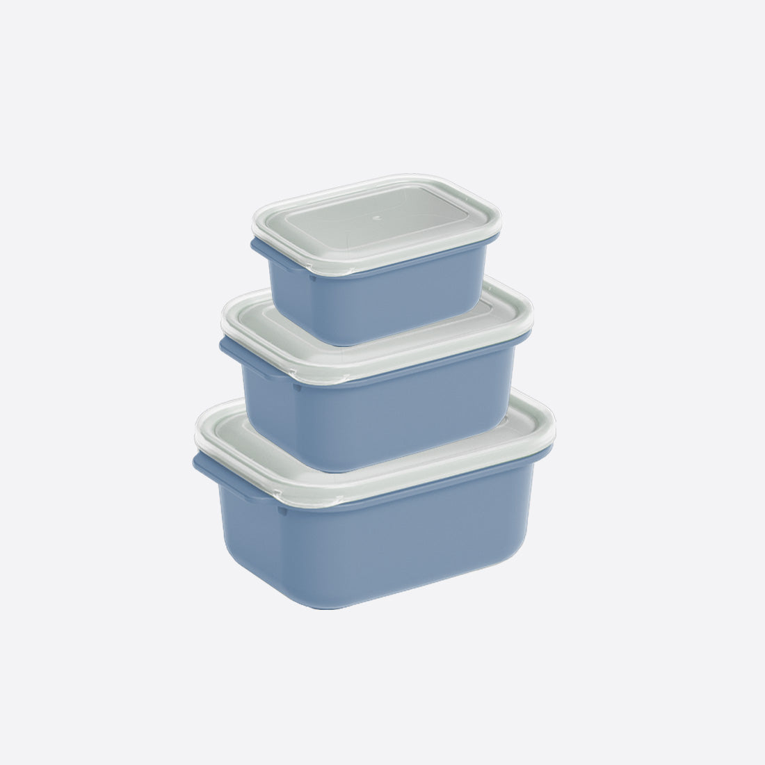 Dunya Easy Keep Plastic Storage Container 3 Pcs (500 x 1000 x 2000 ml) Rectangular Set