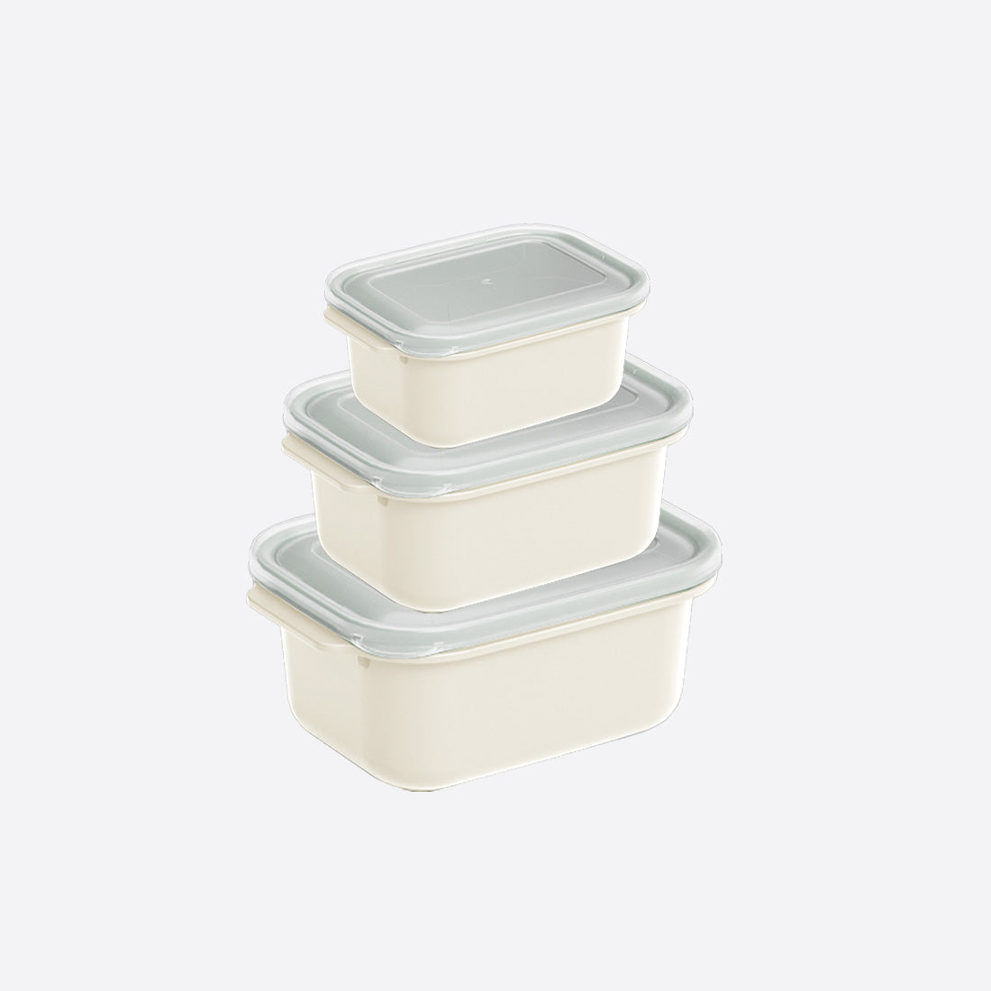 Dunya Easy Keep Plastic Storage Container 3 Pcs (500 x 1000 x 2000 ml) Rectangular Set