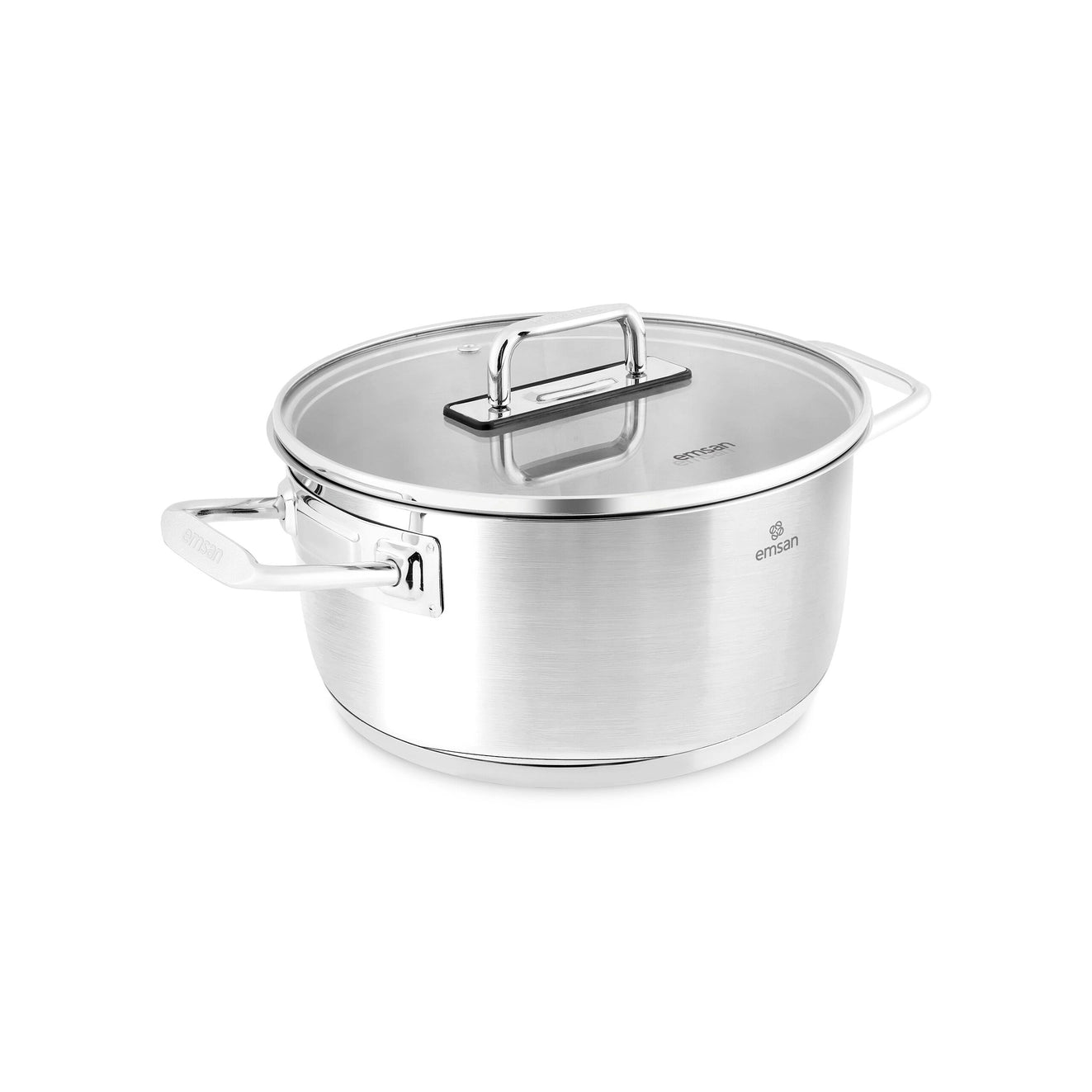 Karaca Surmene Stainless Steel Pot Induction Based - Silver