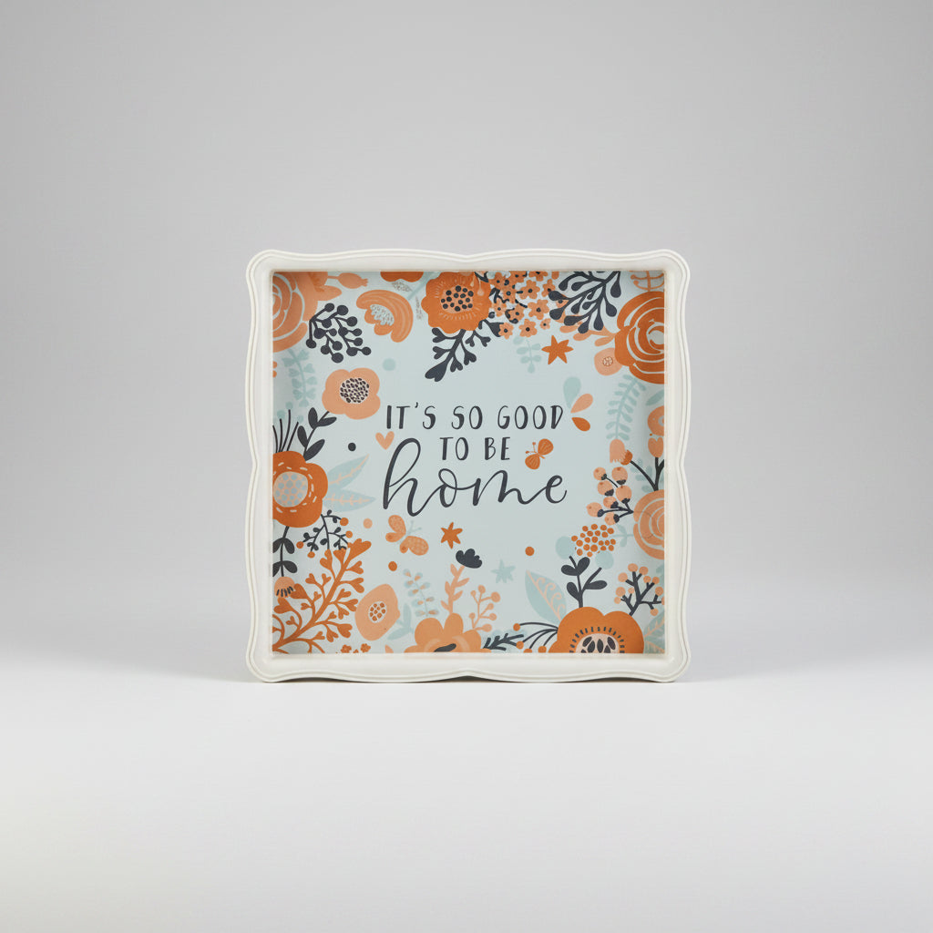 Karaca Lavinia Square Tray 32 cm - Multicolor