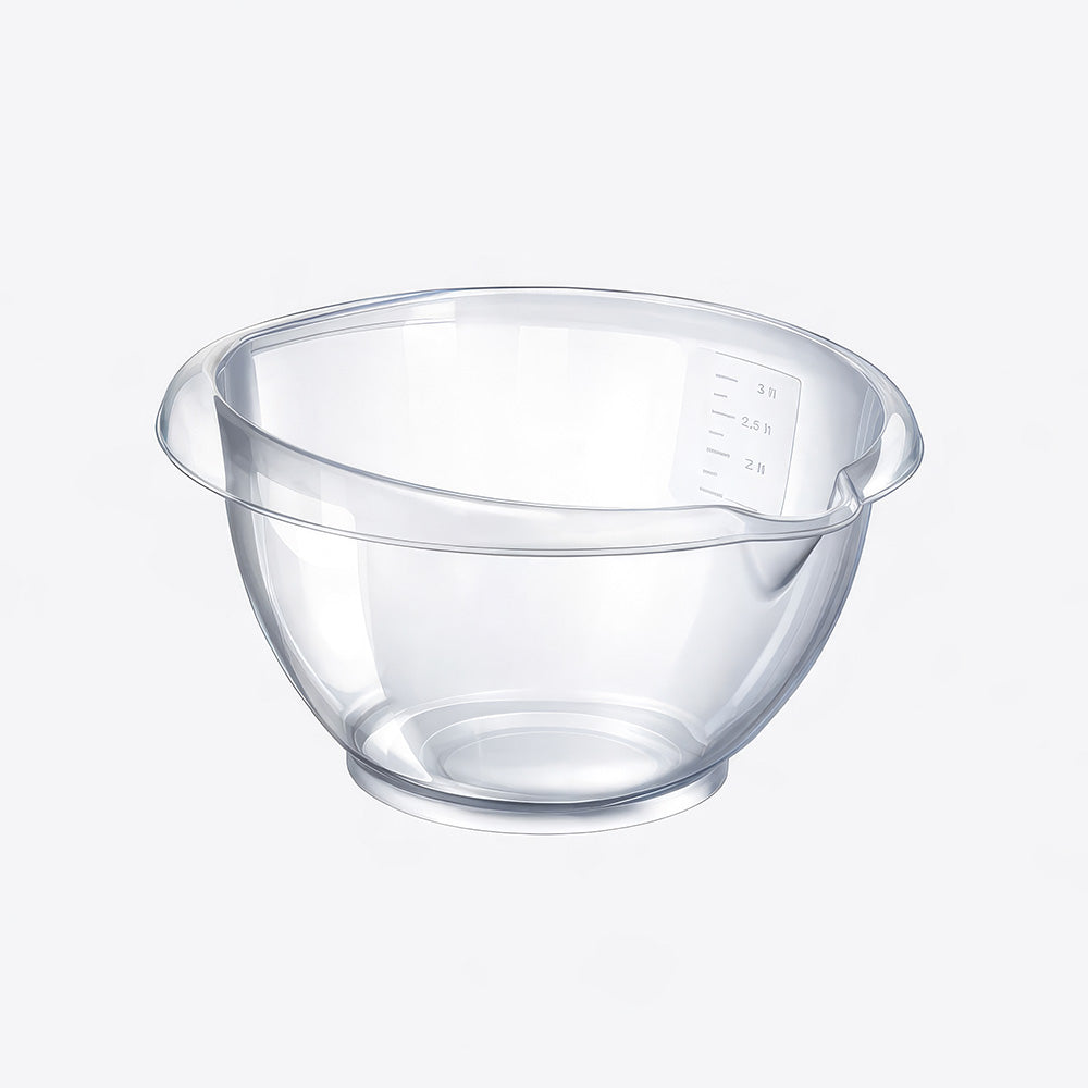Dunya  plastic Mixer Bowl -Transparent