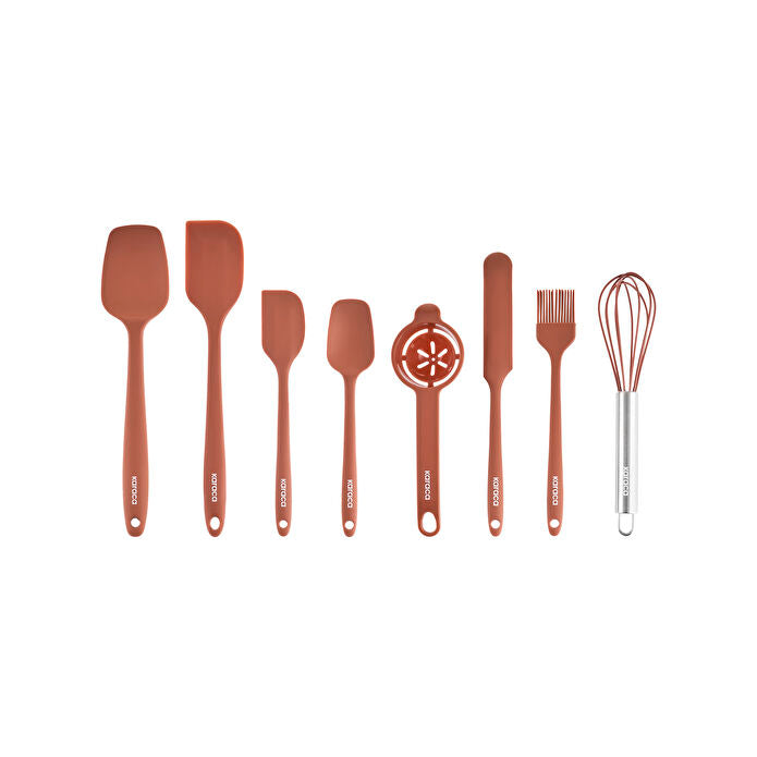 Karaca Bloom 8-Piece Silicone Serving Set - Beige