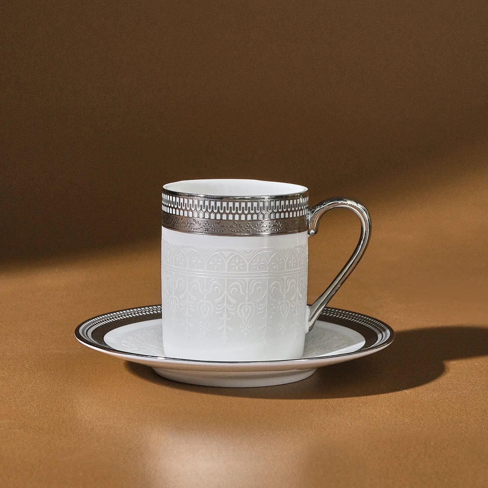 Karaca Royal Bone Kate 6-Piece Coffee Cup Set 90 ml -Multicolor

