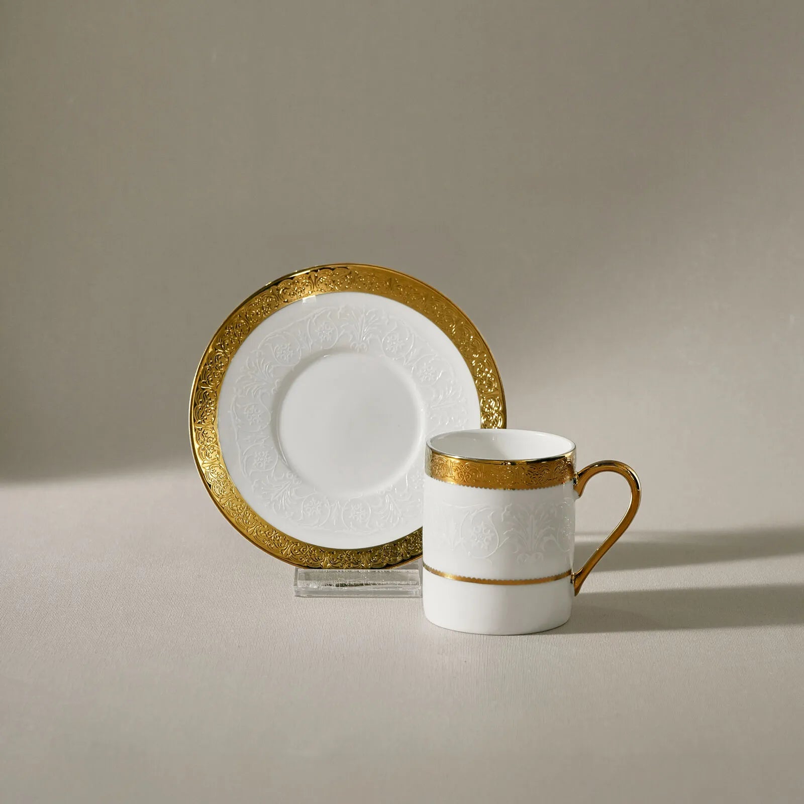 Karaca Royal Bone Victoria 6-Piece Coffee Cup Set 90 ml-Multicolor
