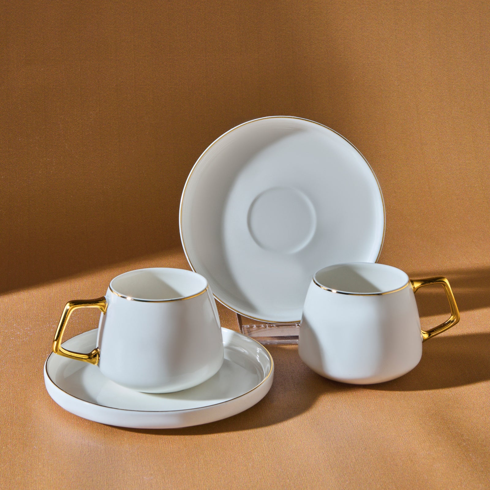 Karaca Saturn Coffee Cup Set For 2 People 100 Ml - White